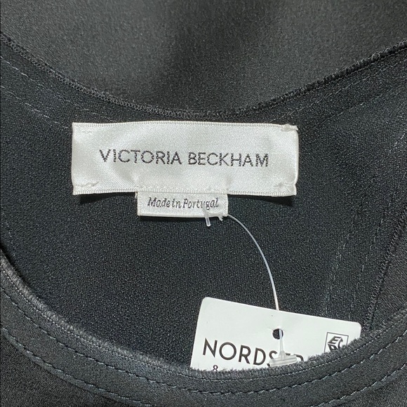 NWT Victoria Beckham Gathered Side Crepe Dress Size 4 - Picture 8 of 9